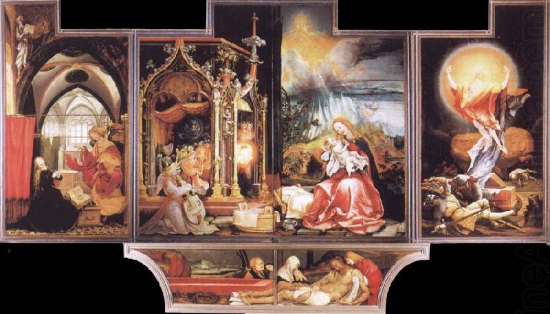 Concert of Angels and Nativity, Grunewald, Matthias